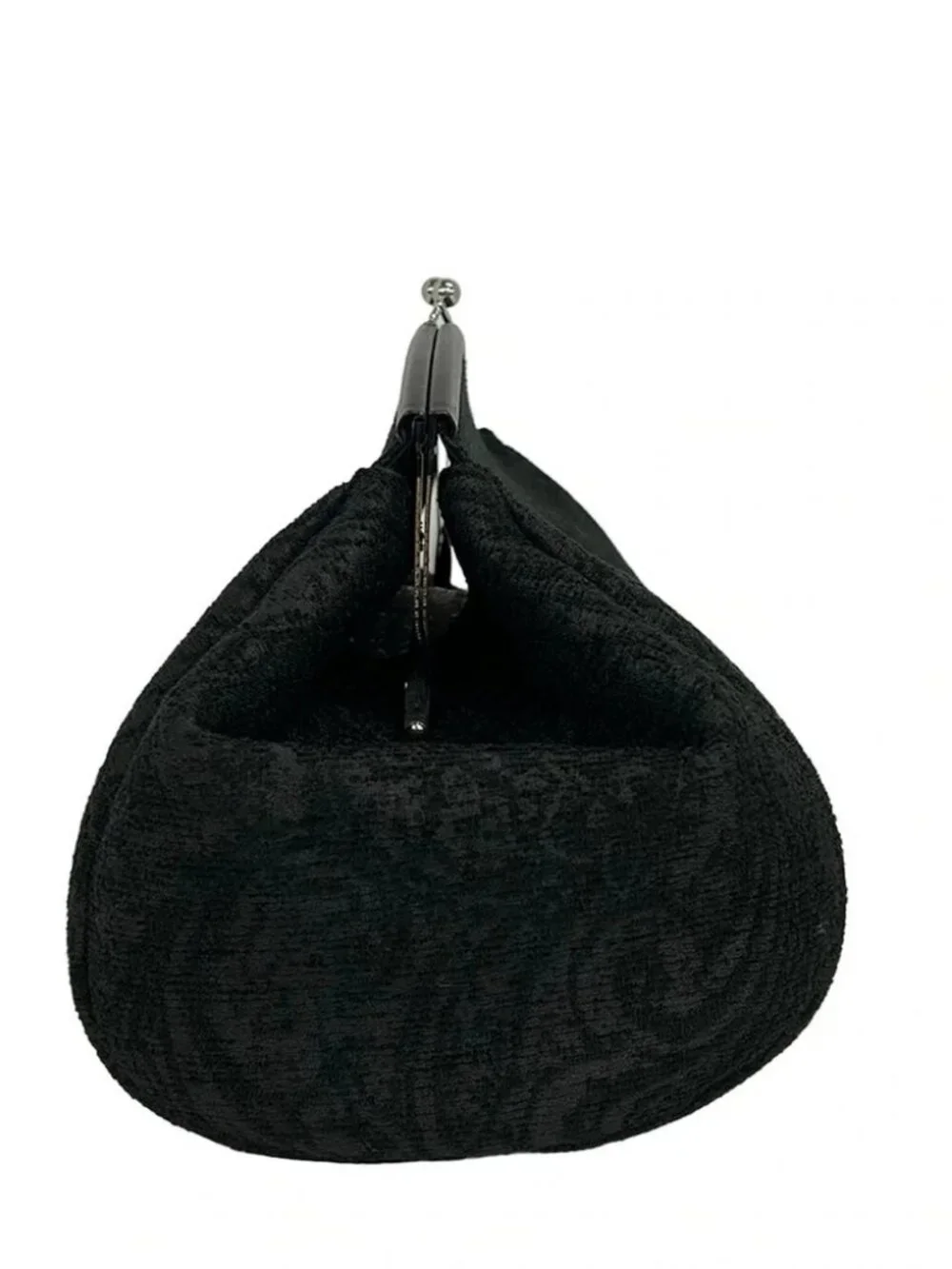 A VACATION Black Dark Gray Chemical Fiber Clutch Bag